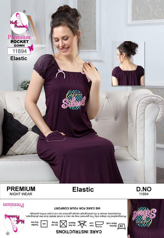Women's Hosiery Printed Night Gown