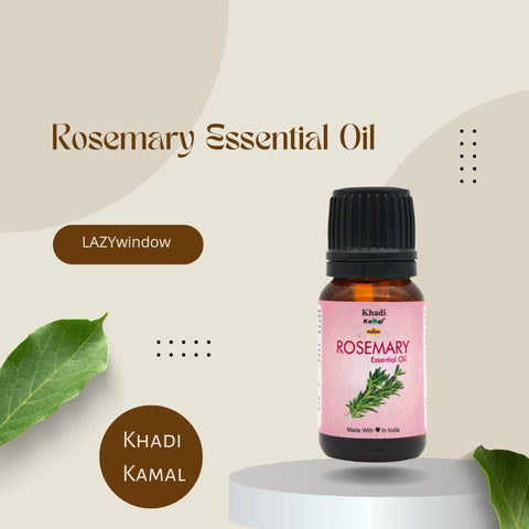 Khadi Kamal Herbal 100 Pure Natural & Organic Rosemary Oil For Men And Women For Hair And Skin 10ml Pack of 5