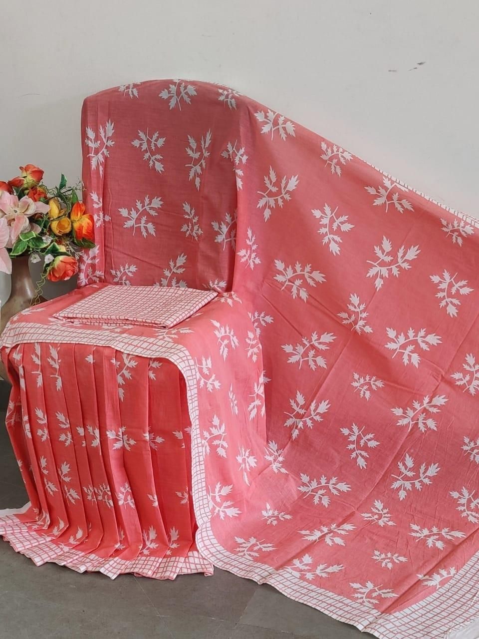 Latest Hand Block Printed Cotton Sarees
