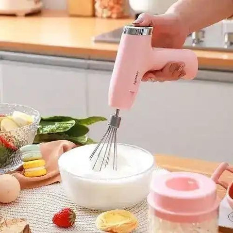 Electric Egg Beater 5 Speeds Multi-functional Usb Rechargeable Handheld Mixer - 1200mAh