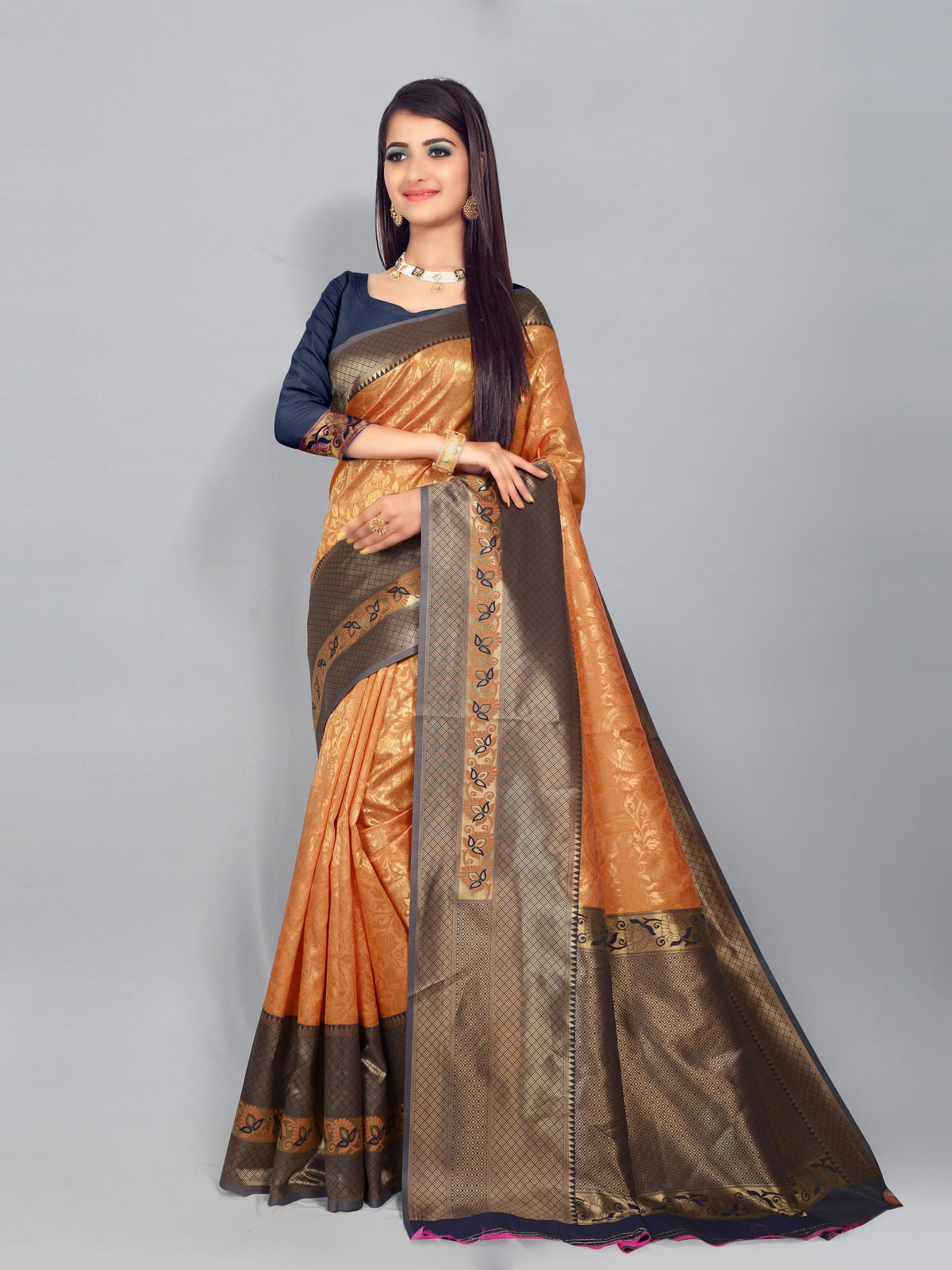 Women's Zari Work Silk Sarees