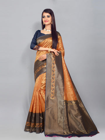 Women's Zari Work Silk Sarees