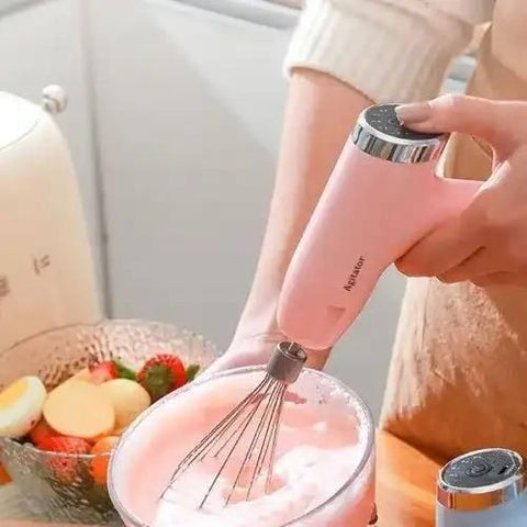Electric Egg Beater 5 Speeds Multi-functional Usb Rechargeable Handheld Mixer - 1200mAh