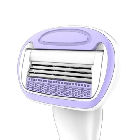 Mini Ultra Smooth Hair Removal Razor 4 Stainless Steel Blades with Aloe Vera & Vitamin E Lubrication ? (Pack of 1)