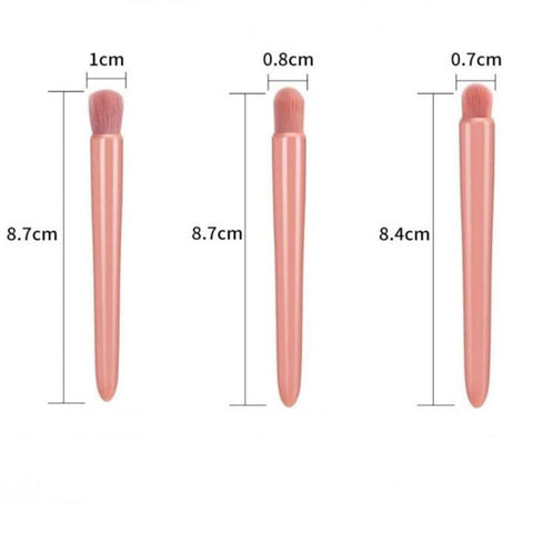 5pcs Mini Cosmetic Brushes Kit with Mirror