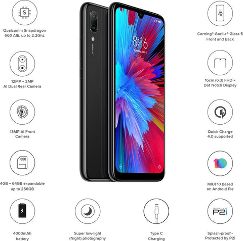 Xiaomi Redmi Note 7 3GB 32GB (Onyx Black) 