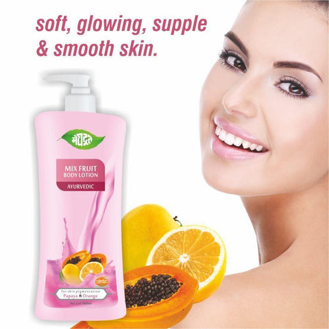 Meghdoot Mix Fruit Body Lotion 500 ml Pack of 2