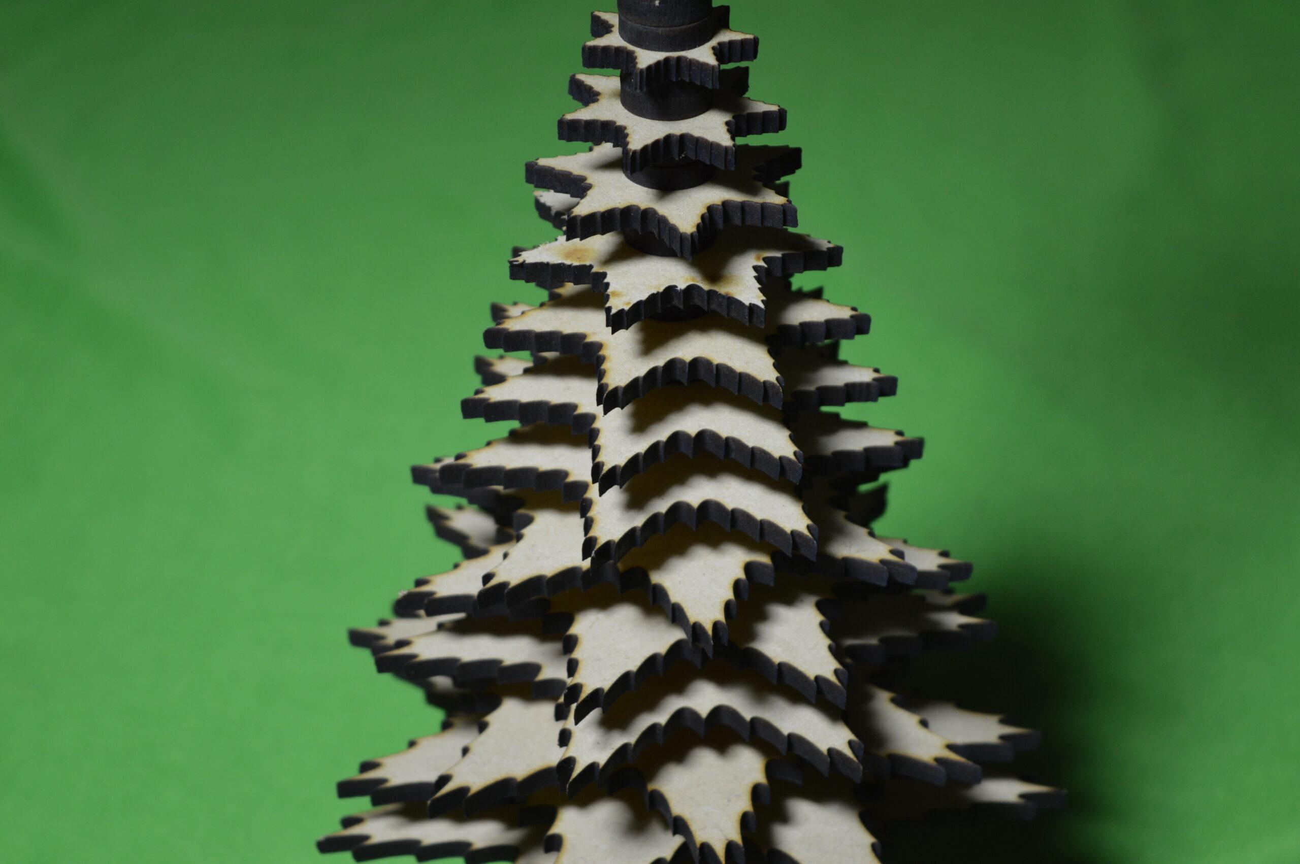 Premium Quality Raw MDF Christmas Tree for Craft and DIY decor - 1 Pc