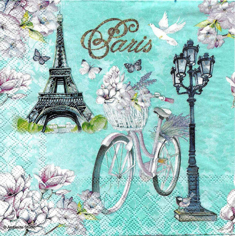 Decoupage-Tissue-Eiffel-Tower-in-blue-background-1-Pc
