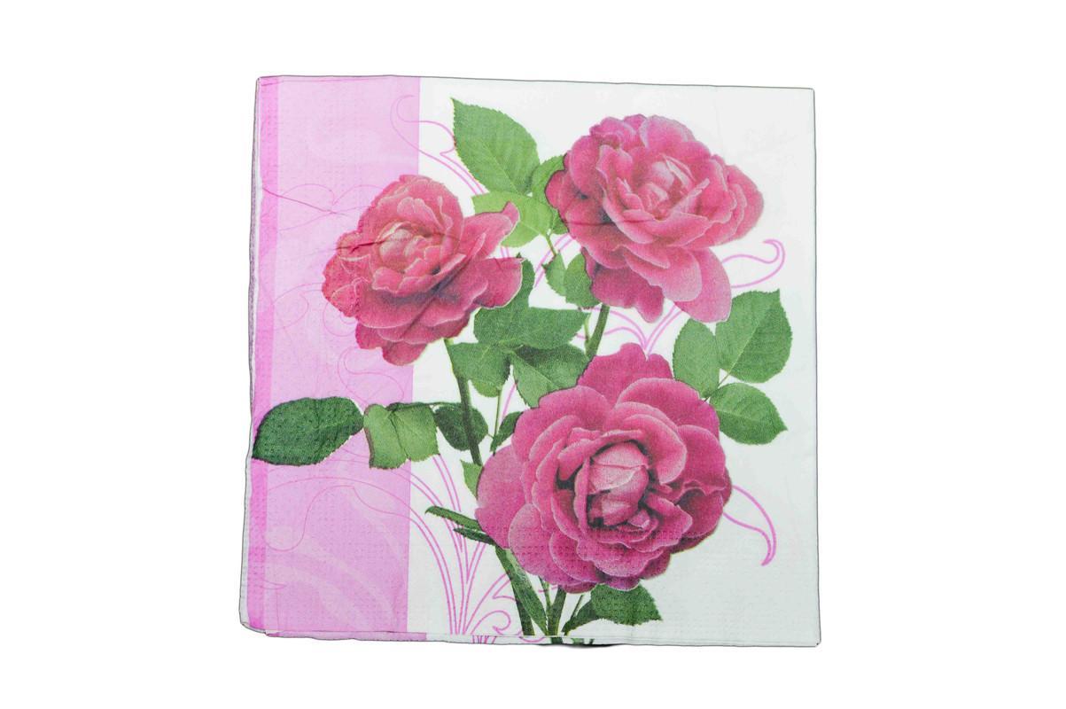 Decoupage Tissue Red roses - 1 Pc