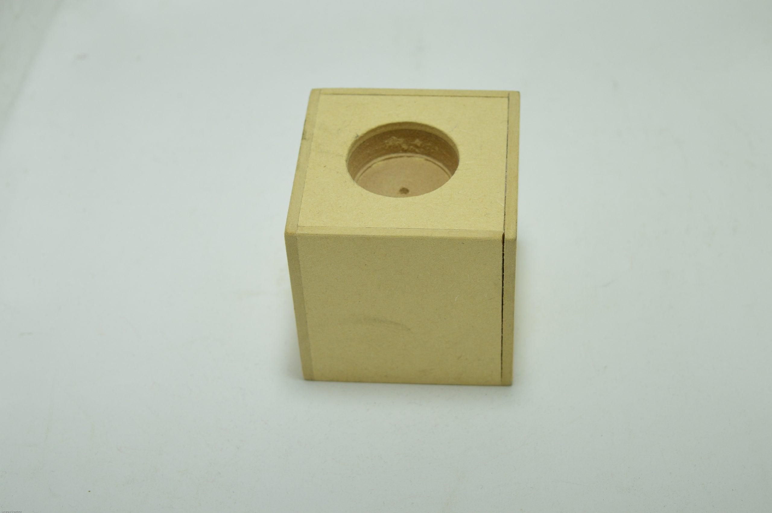 Premium Qual;ity Raw MDF Wooden Tea Light Stand - 2 PCs.