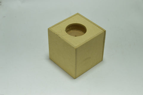 Premium Qual;ity Raw MDF Wooden Tea Light Stand - 2 PCs.