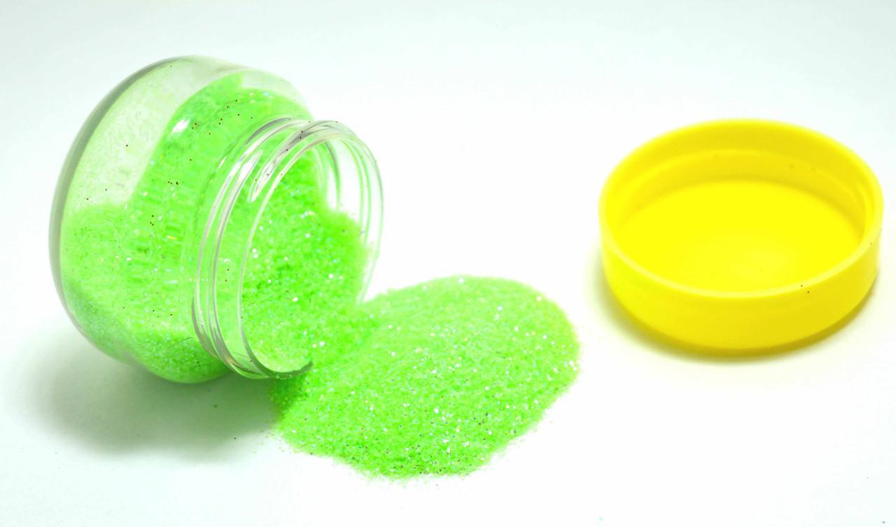 Glitter - Parrot Green color for craft - 15 gm
