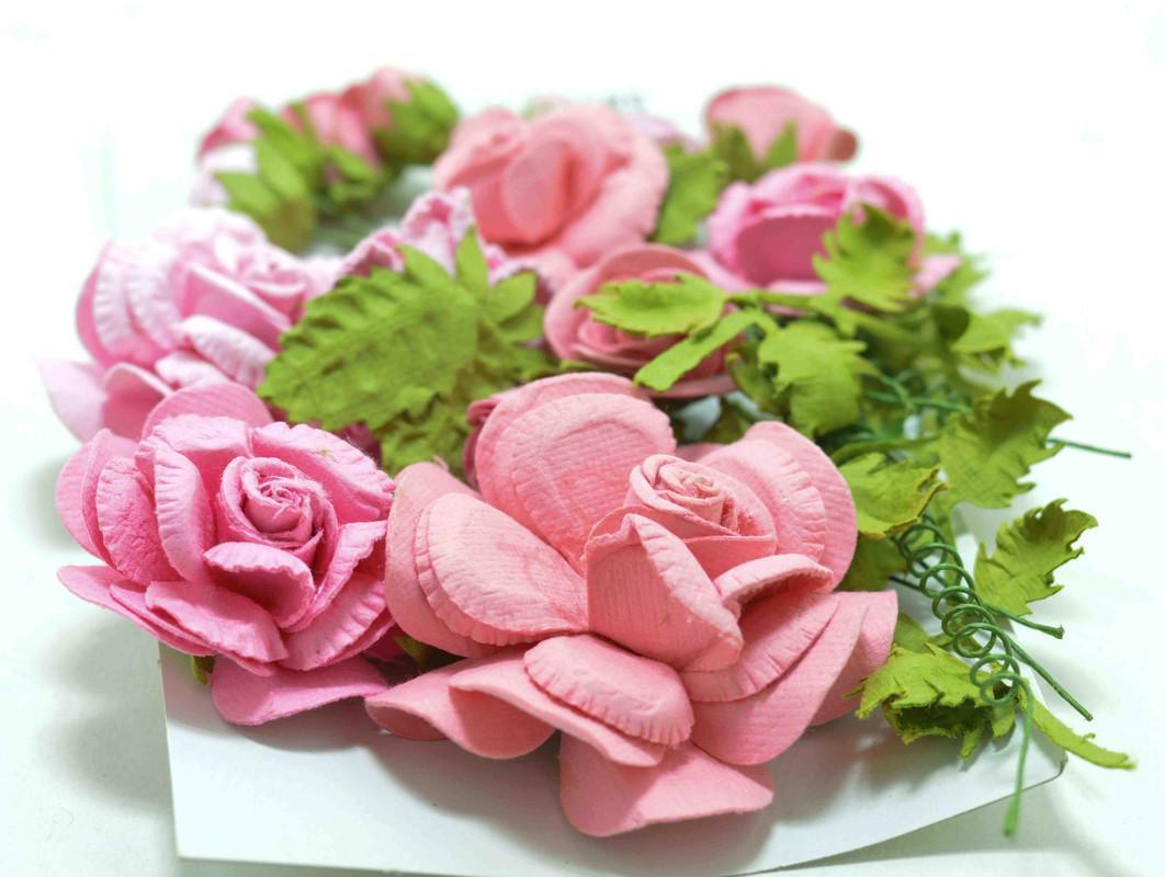 Handmade roses for craft - 1 Pack