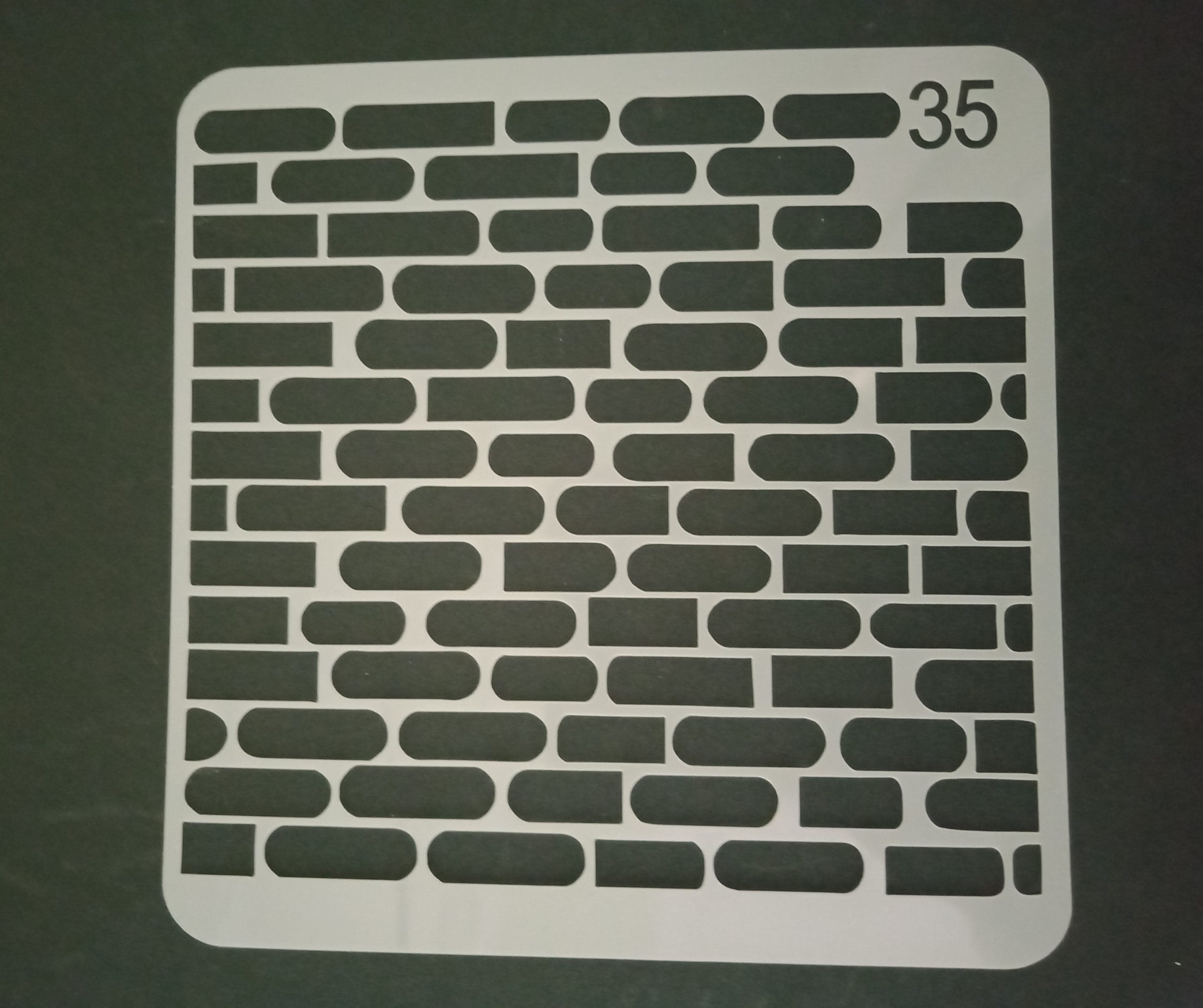 Stencil  for art and craft - Wall Design - Size - 5*5 inch - 1 Pc.
