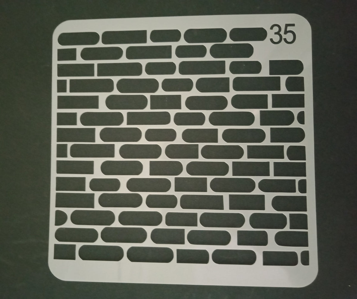 Stencil  for art and craft - Wall Design - Size - 5*5 inch - 1 Pc.