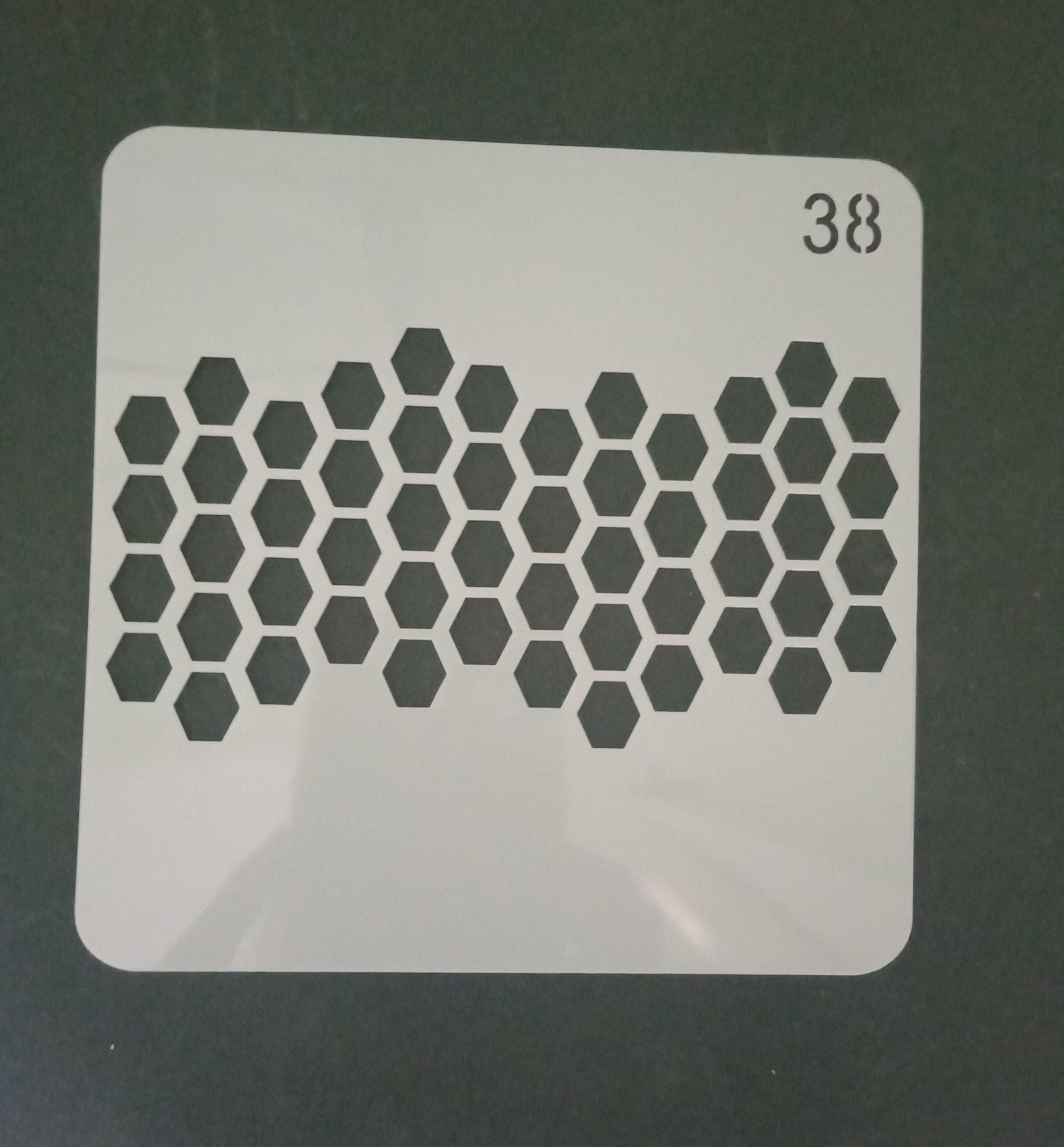 Stencil for art and craft - Honeycomb design - Size 5*5 inch - 1 Pc.
