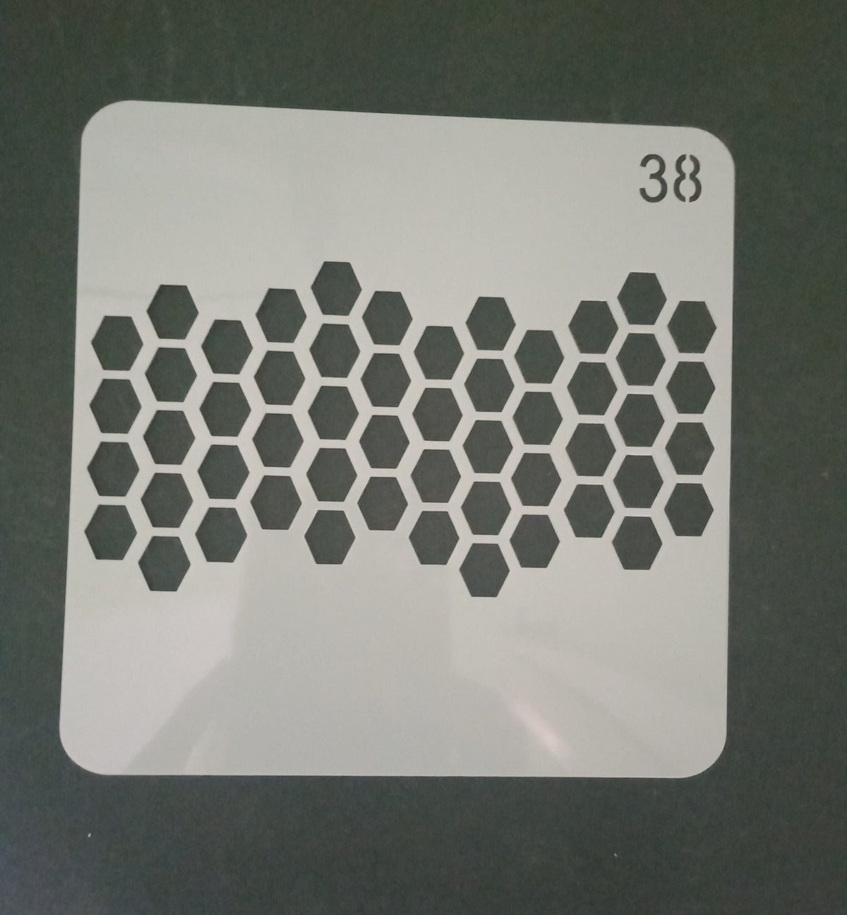Stencil for art and craft - Honeycomb design - Size 5*5 inch - 1 Pc.