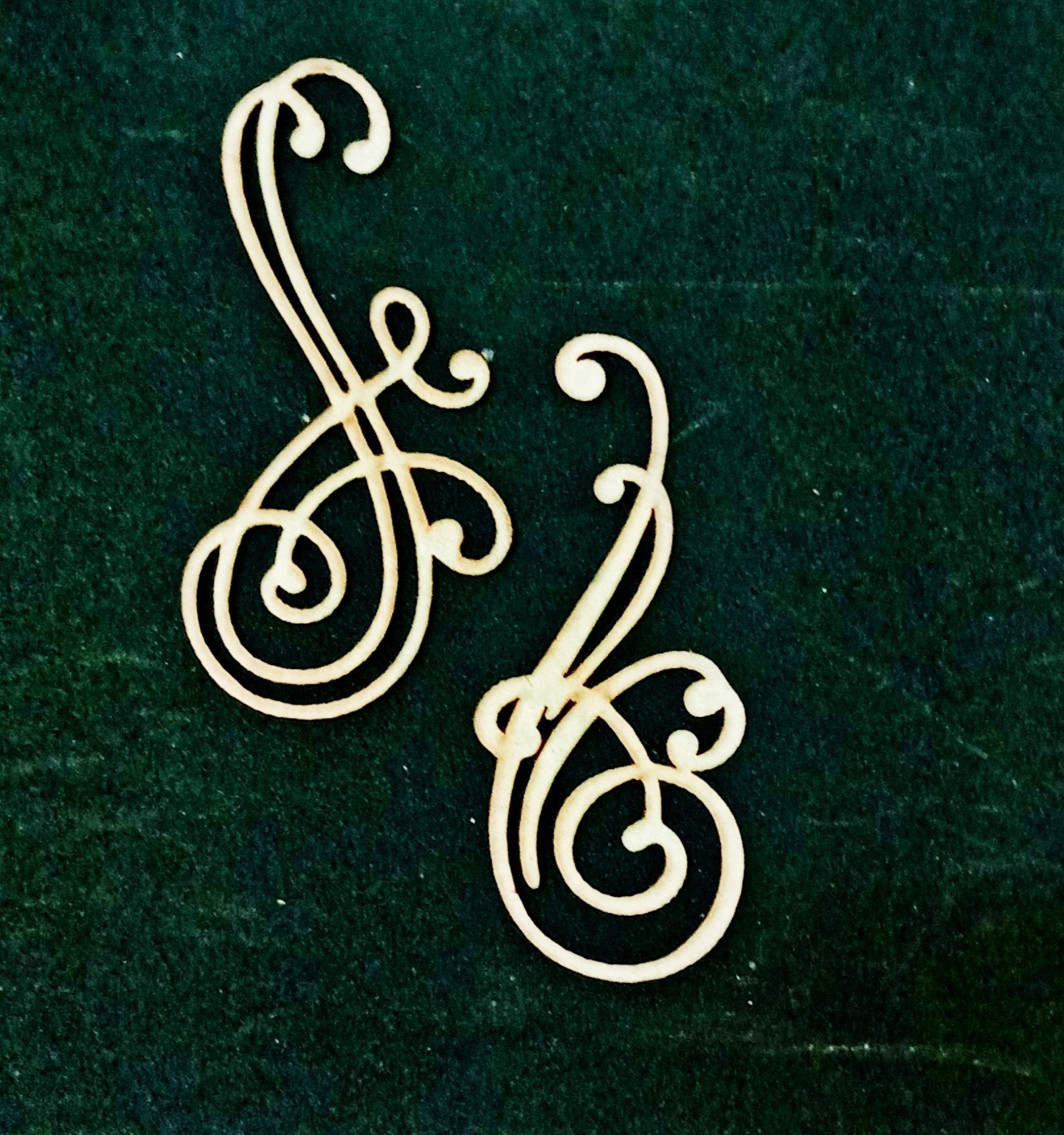 Chipboard - Twirl Tune 2 Pcs
