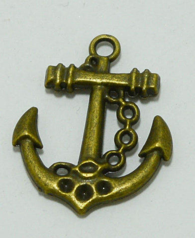 METAL CHARMS- SHIP ANCHOR 1pc