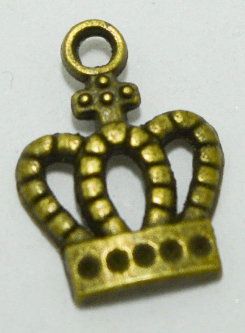 METAL CHARM - KING'S CROWN - 1pc