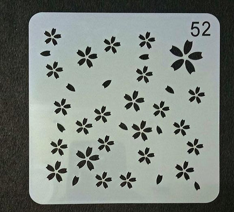 Art & Craft Stencil  - Sweet Cherry Blossom -size 5*5 inch - 1 P c