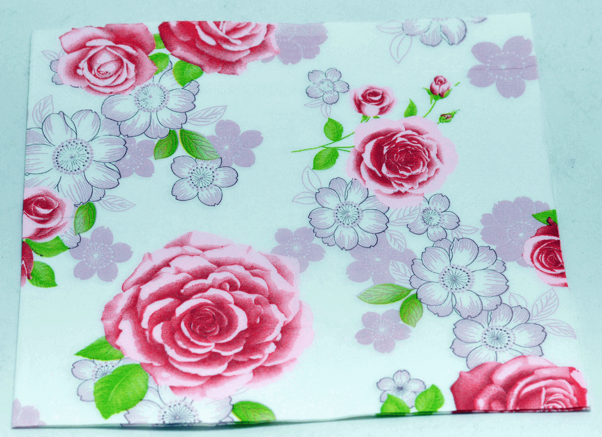 Decoupage tissue - Red Roses.