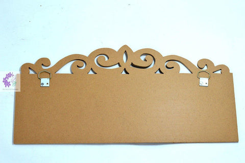 Premium Quality RAW MDF Wooden  Name Plate single side laser cut design - 1 Pc