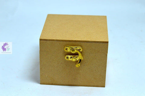 Premium Quality Raw MDF Wooden Box 6*6*3 Inch - 1 Pc