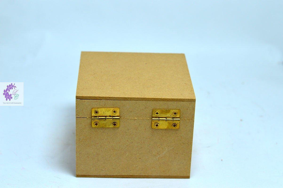 Premium Quality Raw MDF Wooden Box 6*6*3 Inch - 1 Pc