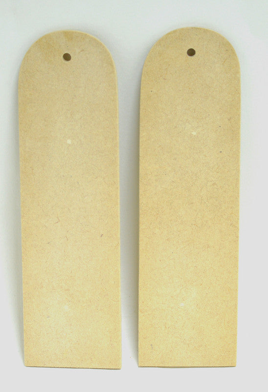 Premium Quality RAW MDF Wooden Bookmark - Round edge - 2 Pcs