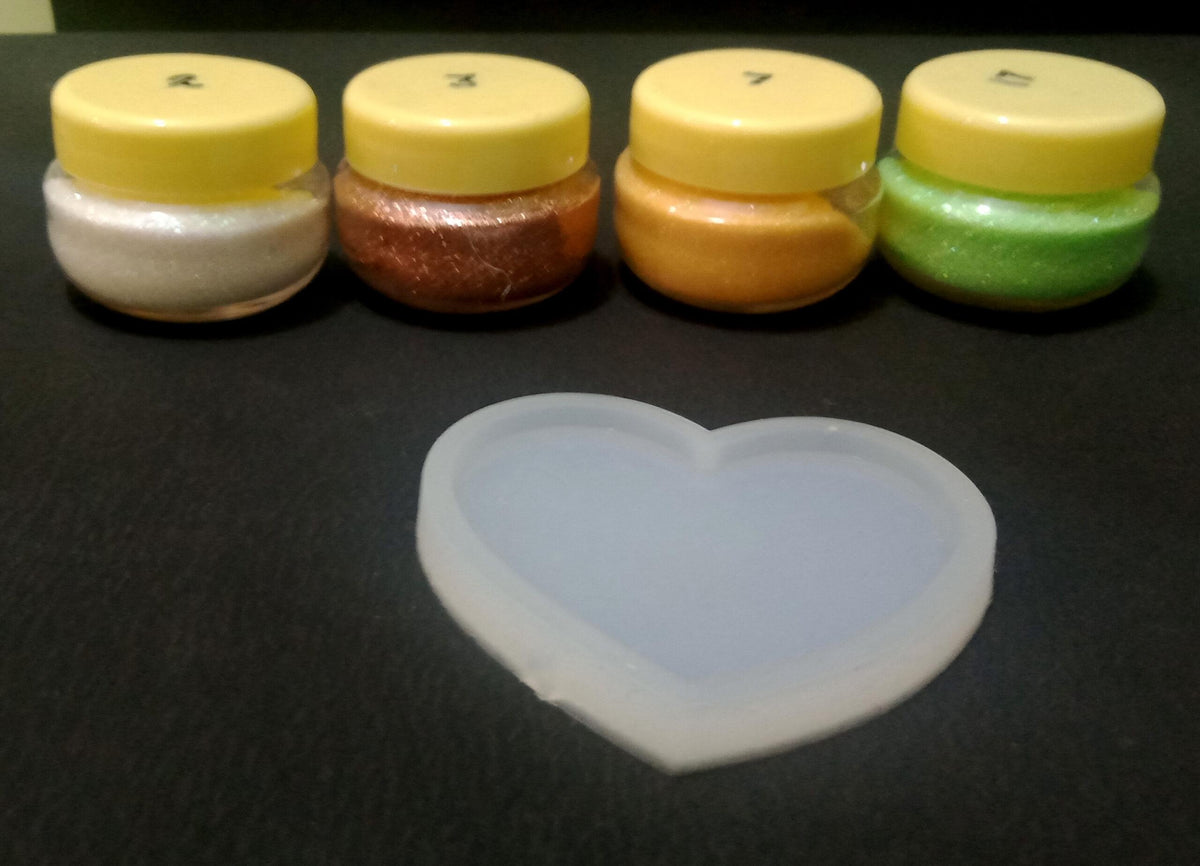Resin Gliter wth resin coaster - set of 4 glitter