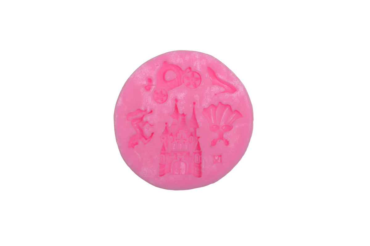 Silicone Mould for resin art - Castle and princess dress - 1 Pc