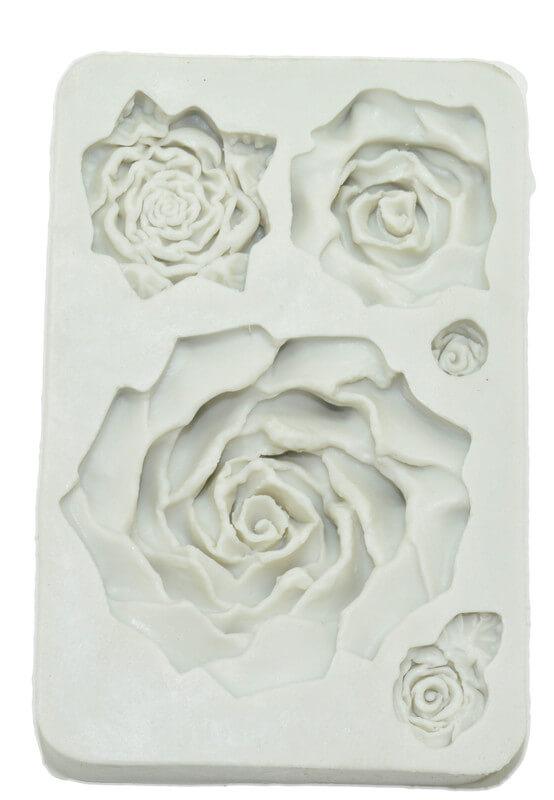 Silicon Mold - rose shape - 1 Pc