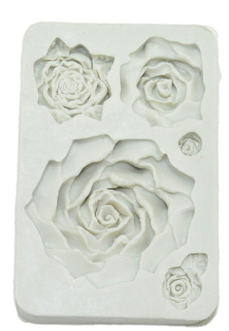 Silicon Mold - rose shape - 1 Pc