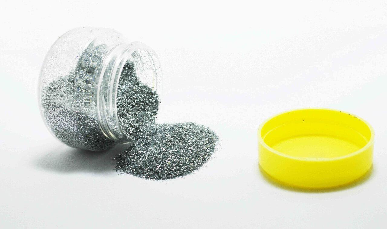 Silver dust glitter for craft 15 gms - 1 Pc