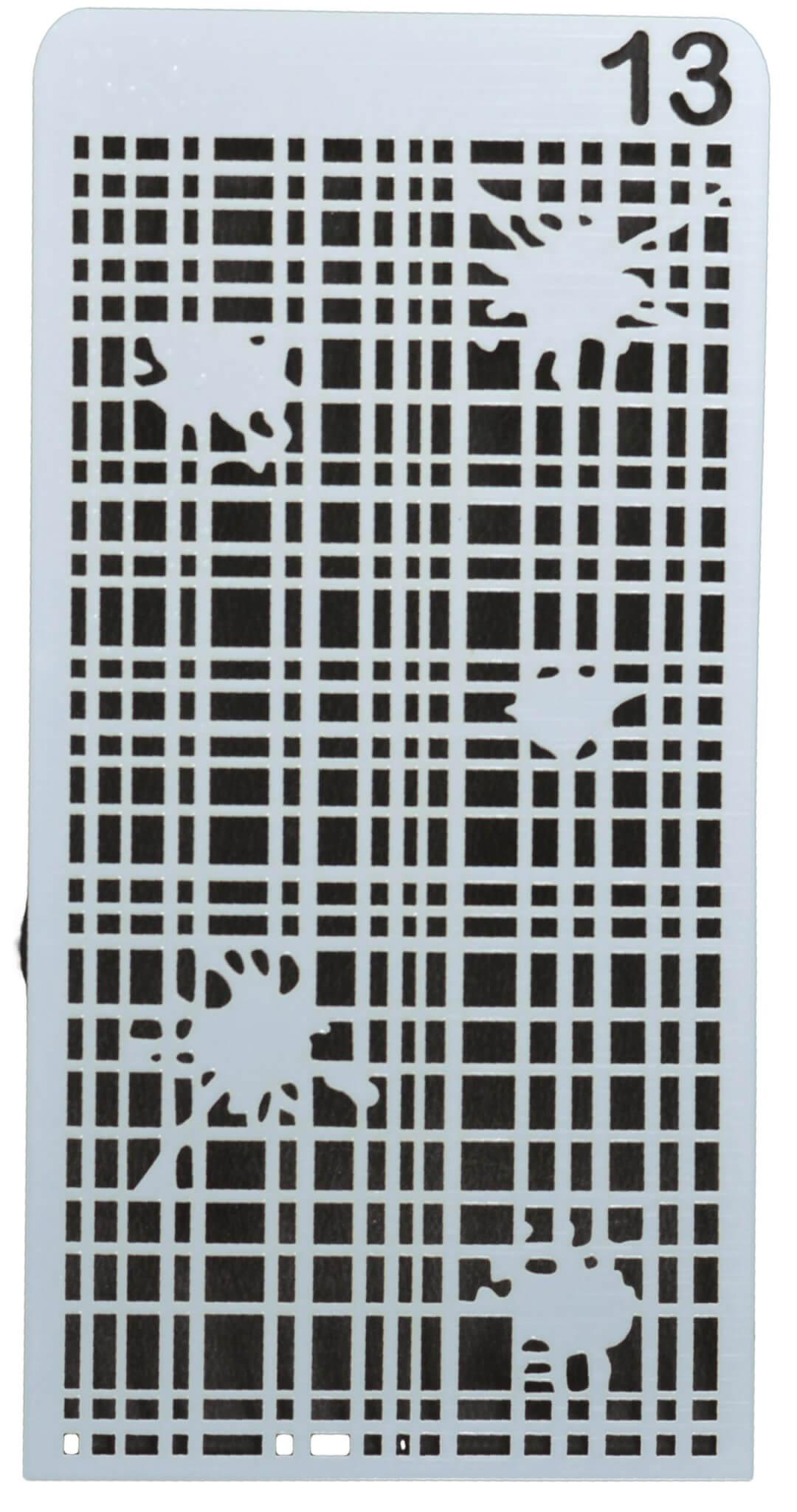 Stencil - Splash design - Size 8*4 inch - 1 Pc