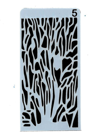 Stencil for art and craft - Size 8*4 inch - Abstract design - 1 Pc