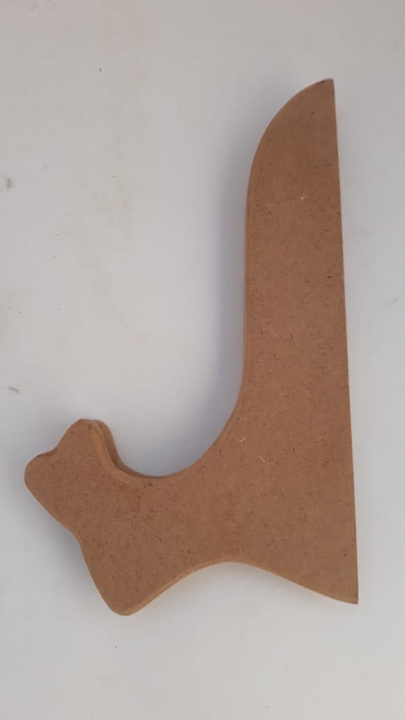 Premium Quality Raw Mdf Wooden  Easel for showcasing Plates - 1 Pc