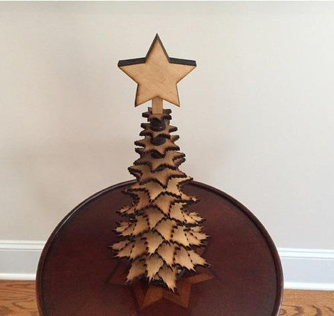 Premium Quality Raw MDF Christmas Tree for Craft and DIY decor - 1 Pc