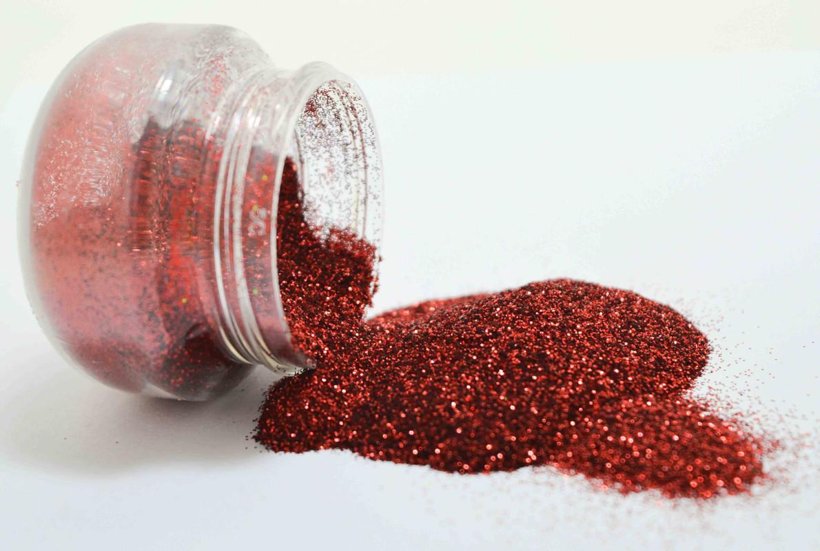 Glitter blood red color for craft - 15 gm