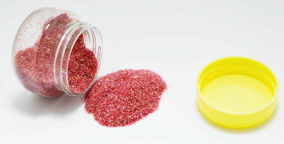 Glitter - red color for craft - 15 gm