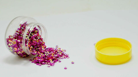 Shaker element Magenta holographic for craft- 15 gm