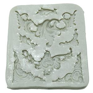 Silicon mould - corner designs - 1 Pc