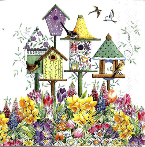 Decoupage tissue/Napkin - Bird House - 1 Pc.